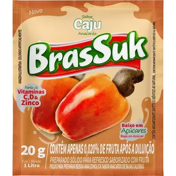 REFRESCO EM PÓ BRASSUK SABOR CAJU 20G