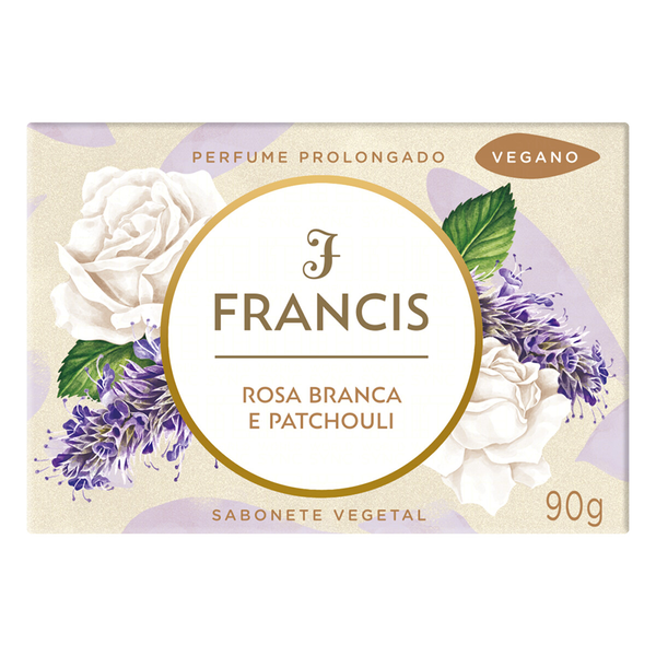 SABONETE FRANCIS ROSA BRANCA E PATCHOULI 90G