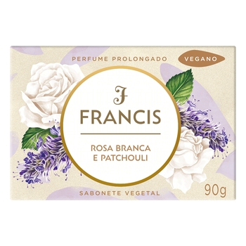 SABONETE FRANCIS ROSA BRANCA E PATCHOULI 90G