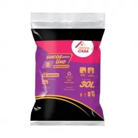 SACO LIXO BEM+CASA 30L C/10 PRETO