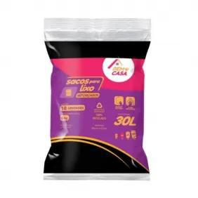 SACO LIXO BEM+CASA 30L C/10 PRETO