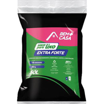 SACO LIXO BEM+CASA 50L C/10 EXT FOR