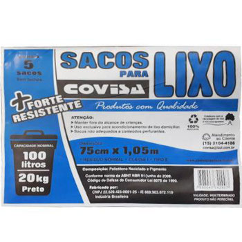 SACO LIXO COVISA 100L