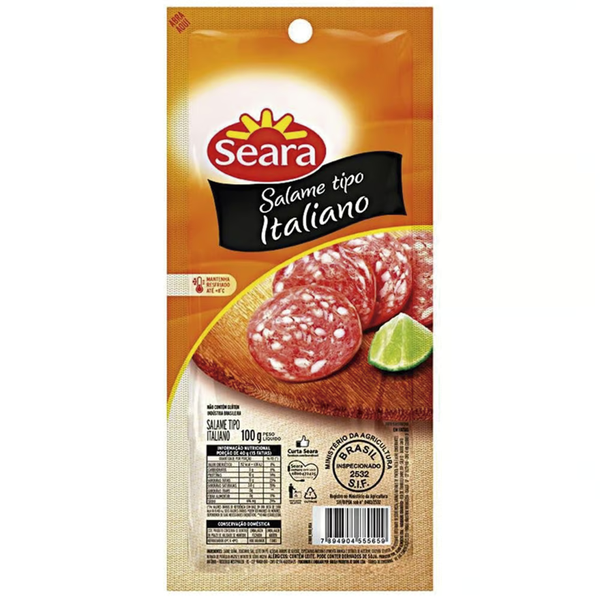 SALAME ITALIANO SEARA FATIADO 100G