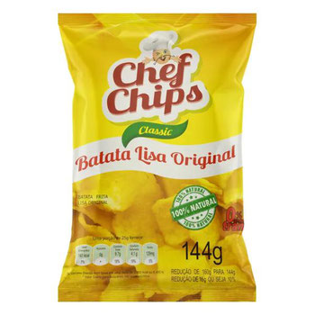 SALG CHEF CHIPS 144G BATATA LISA BA