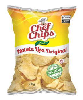 SALG CHEF CHIPS 400G BATATA LISA PI