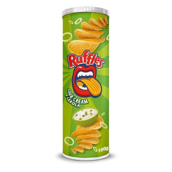 SALG RUFFLES 100G CREME/CEBOLA