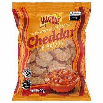 SALG SALSIQUE 55G CHEDDAR/BACON