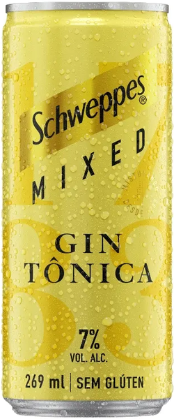 SCHWEPPES MIXED GIN TÔNICA LATA 269ML