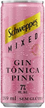 SCHWEPPES MIXED GIN TÔNICA PINK LATA 269ML