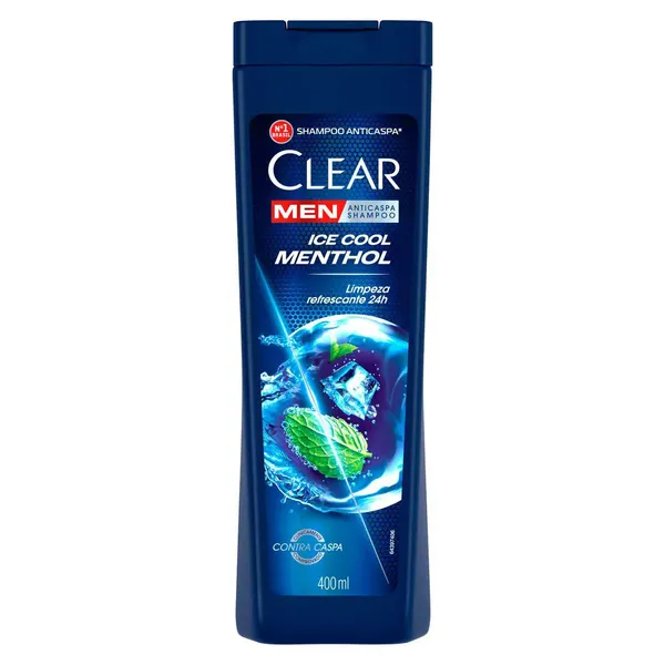 SHAMPOO CLEAR MEN ICE COOL MENTHOL 400ML