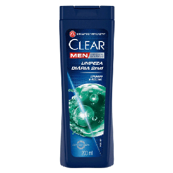 SHAMPOO CLEAR MEN LIMPEZA DIÁRIA 2 EM 1 200ML