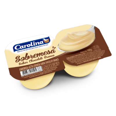 SOBREMESA SABOR CHOCOLATE BRANCO CAROLINA 180G