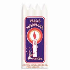 VELA MOROABA N4 150G C/8 BRANCA