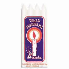 VELA MOROABA N4 150G C/8 BRANCA
