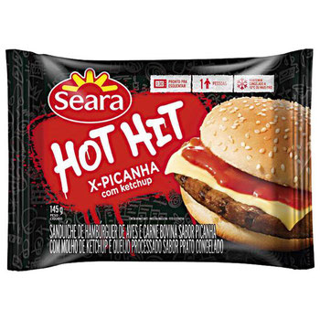 X-PICANHA COM KETCHUP HOT HIT SEARA 145G