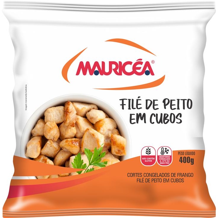File Peito Em Cubos Mauricea 400g Cebola Bacon--Mauricea