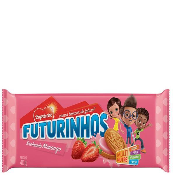 Bisc Capricche Futurinhos 65g Rech Morango