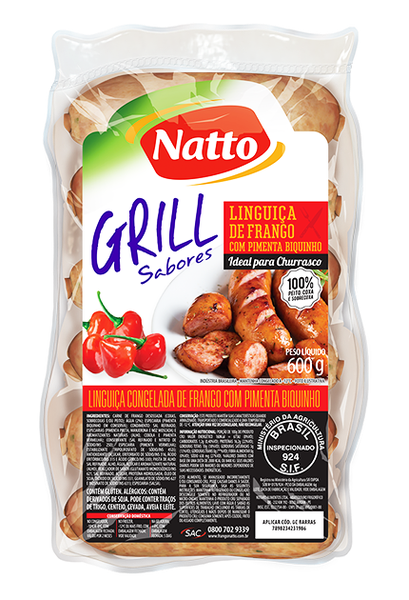 Ling Natto 600g Frango C/ Pimenta