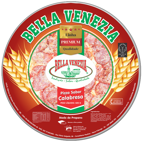 Pizza Bella Venezia 420g Calabresa