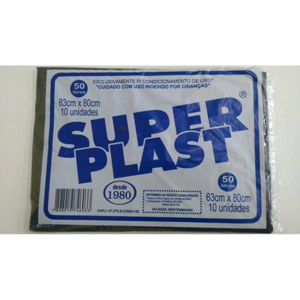 SAC.LIXO SUPER PLAST 50L 10