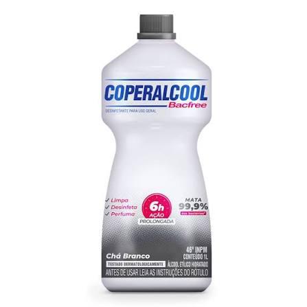 ALCOOL LIQ COPERALCOOL 46º CHA BRANCO 1L