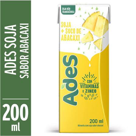 ALIMENTO COM SOJA ADES TP 200ML TRAD.ABACAXI