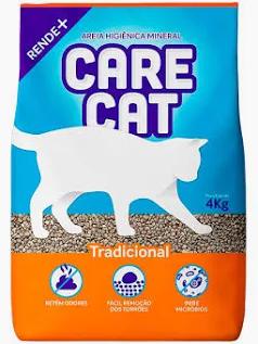 AREIA P/GATOS CARECAT 4KG TRADICIONAL
