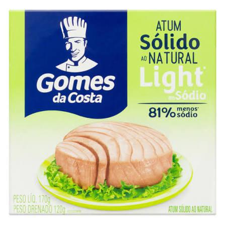 ATUM GOMES DA COSTA CX 170G BAIXO SODIO SOL.NATURAL