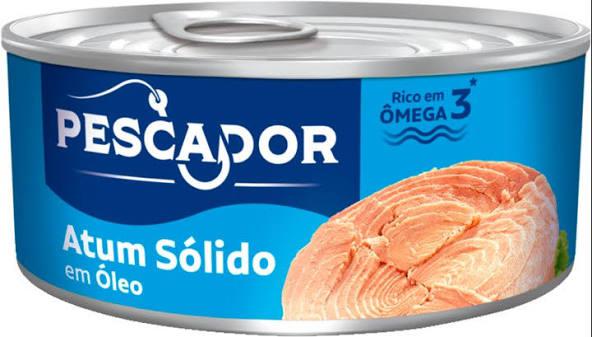 ATUM PESCADOR LT 140G/170G SOLIDO EM OLEO