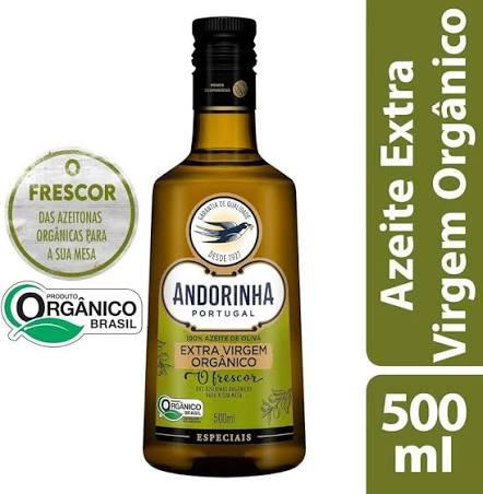 AZ.DE OLIVA ANDORINHA VD 500ML EXTRA VIRGEM ORGANICO