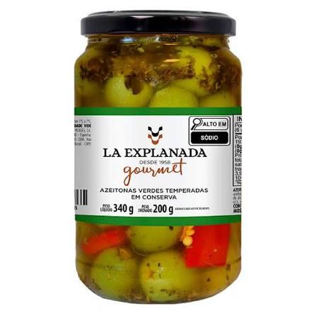 AZEITONA LA EXPLANADA VD 200G VERDE TEMPERADA