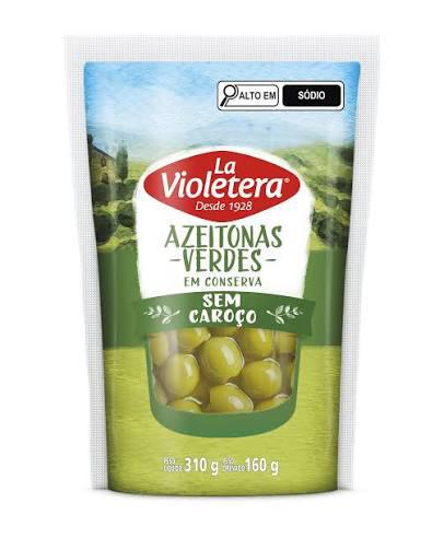 AZEITONAS LA VIOLETERA SACHET 160G VERDE S/CAROCO