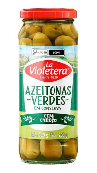 AZEITONAS LA VIOLETERA VD 200G VERDES C/CAROCO