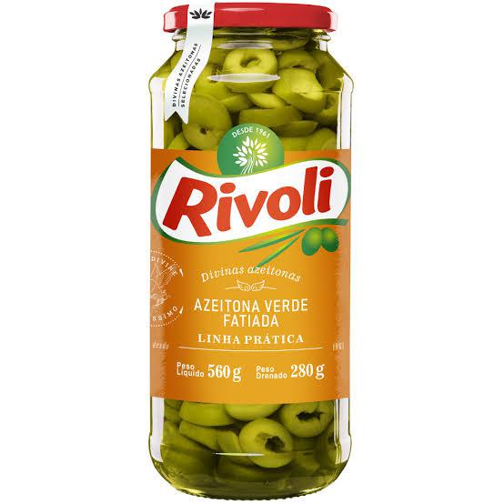 AZEITONAS RIVOLI VD 280G VERDE FATIADA