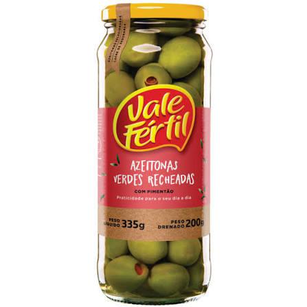 AZEITONAS VALE FERTIL VD 200G VERDES RECHEADA