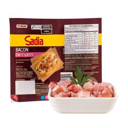 BACON SADIA 140G CUBOS