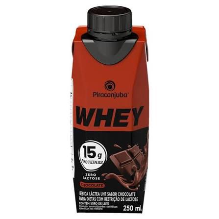 BEBIDA LACTEA PIRACANJUBA WHEY 15G 250ML CHOCOLATE