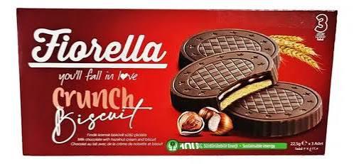 BISC.WAFER FIORELLA 67,5 RECHEIO DE AVELA