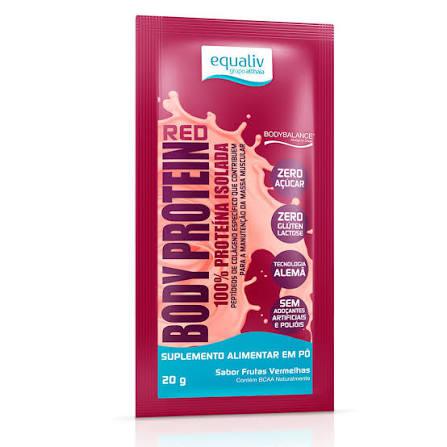 BODY PROTEIN EQUALIV SACHE 20G RED FRUTAS VERMELHAS