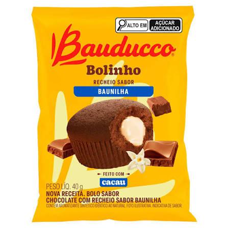 BOLINHO BAUDUCCO 40G CHOCOLATE RECH BAUNILHA