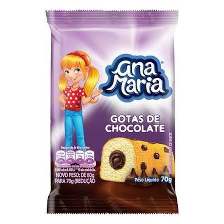 BOLO PULLMAN ANA MARIA 80G GOTAS CHOCOLATE