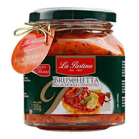 BRUSCHETTA LA PASTINA 280G ALCACHOFRA/PIMENTAO