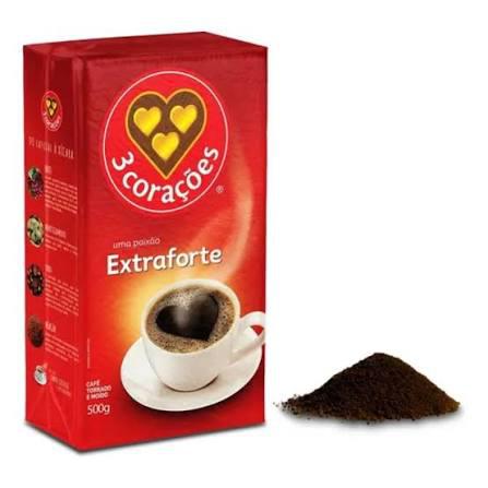 CAFE 3 CORACOES VACUO 500G EXTRA FORTE