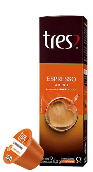 CAPSULA P/CAFE EXPRESSO 3 CORACOES 80G AMENO C/10UN CAPS