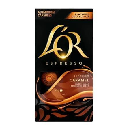 CAPSULAS P/CAFE LOR ESPRESSO 52G CARAMELO C/10UN CAPS.