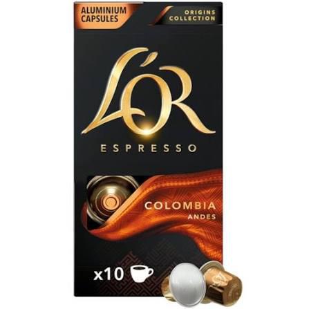 CAPSULAS P/CAFE LOR ESPRESSO 52G COLOMBIA C/10UN CAPS.