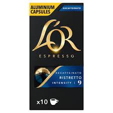 CAPSULAS P/CAFE LOR ESPRESSO 52G RIST.9 DESCAFEINADO