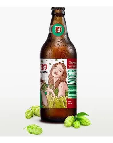CERVEJA DAMA 600ML HOP LAGER