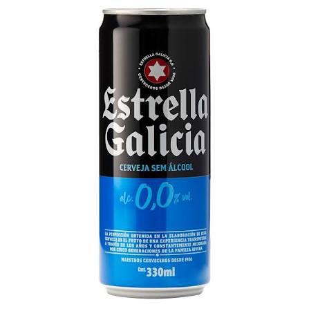 CERVEJA ESTRELLA GALICIA LT 330ML ZERO ALCOOL
